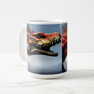 Scary Spinosaurus Dinosaur, Coffee Mug