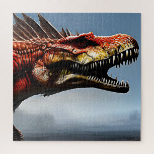 Scary Spinosaurus Dinosaur, Jigsaw Puzzle