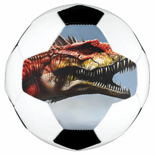 Scary Spinosaurus Dinosaur, Soccerball Football