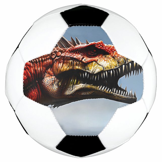 Scary Spinosaurus Dinosaur, Soccerball Football (Front)