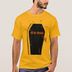Scary spooky dead inside coffin halloween T-Shirt