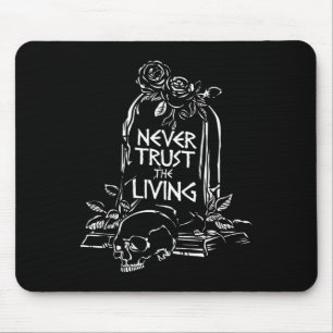 Scary Spooky Halloween Ghost Saying Gothic Skull G Mouse Mat