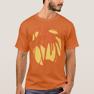 Scary spooky Halloween glowing pumpkin women men  T-Shirt