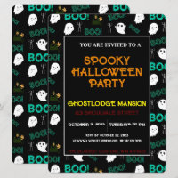  SCARY SPOOKY HALLOWEEN PARTY INVITATION