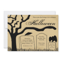 Scary Spooky Halloween Party Invitation