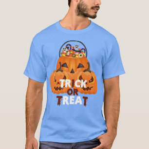 Scary spooky Halloween smiling pumpkins women men T-Shirt