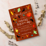 Scary Spooky Little Boo Halloween Birthday Invitation<br><div class="desc">Beautiful Invitation to celebrate Special occasions and festivals comes with digital and E-invitation as per your request. We would love to replicate our designs to make multiple products like rsvp cards, labels envelopes, and more. Customisation is available for ready to print on request at info@shamaurcreatif@gmail.com Look Forward to hearing from...</div>