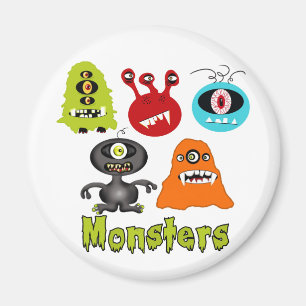 Scary Spooky Monsters Aliens Creatures Magnet
