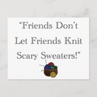 Scary Sweaters! Postcard