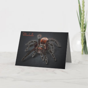 Scary Tarantula Spider Arachnophobia Aging Card