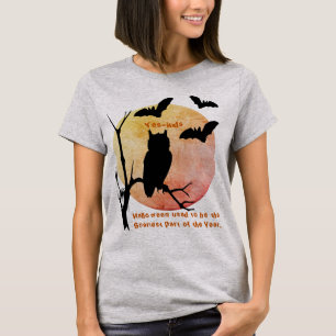 Scary Thoughts Orange Halloween T-Shirt