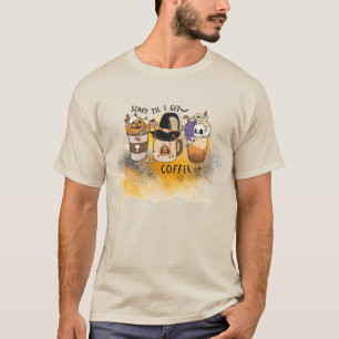 Scary Till I Get Coffee - Halloween Cups & Mugs T-Shirt