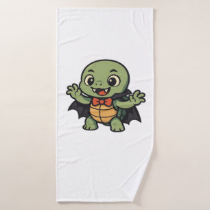 Scary turtle vampire Halloween Oversized T-Shirt Bath Towel
