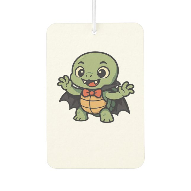 Scary turtle vampire Halloween Oversized T-Shirt Car Air Freshener (Front)
