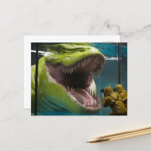 Scary Undersea Monster Postcard