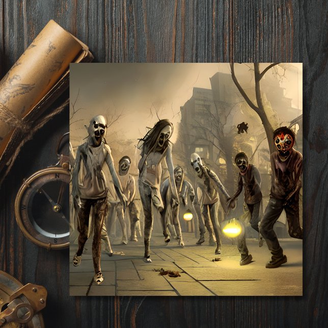 Scary Walking Zombie Halloween Card (Creator Uploaded)