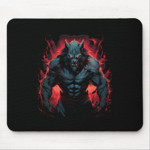 Scary Werewolf Full Moon Halloween Costume Horror  Mouse Mat