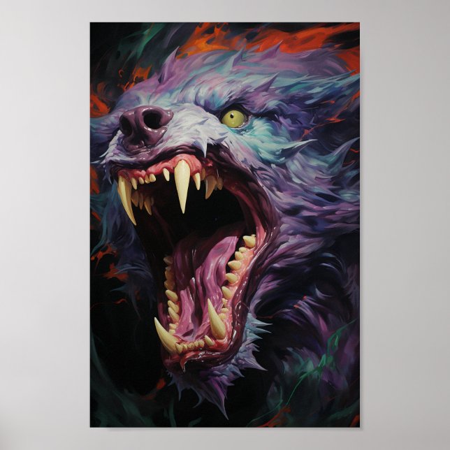 Scary Werewolf Poster (Front)