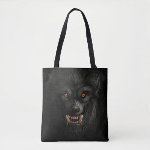Scary Werewolf Tote Bag