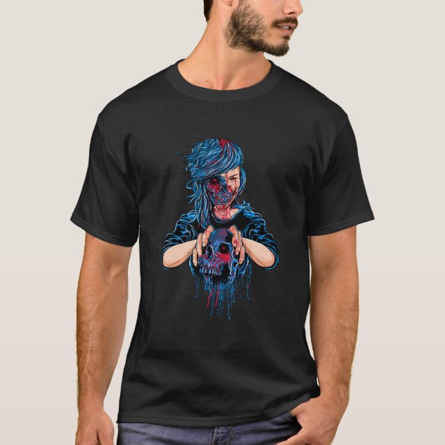 scary witch bloody T-Shirt (Front)