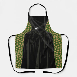 Scary Witch Halloween Costume Celestial Black Apron
