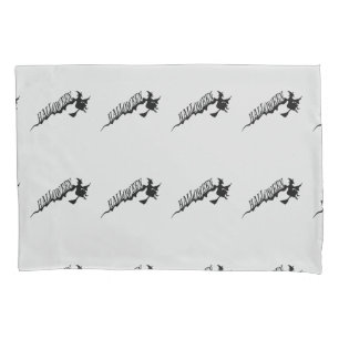 Scary Witch Riding Broom Halloween Thunder_Cove Pillowcase