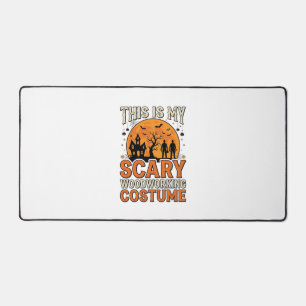 Scary Woodworking Costume Halloween Vintage Design Desk Mat