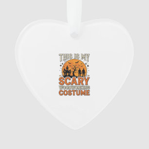 Scary Woodworking Costume Halloween Vintage Design Ornament