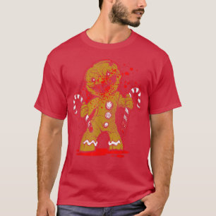 Scary Zombie Gingerbread Man T-Shirt