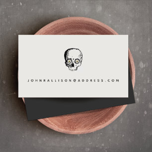 Scary Zombie Skull Calling Card