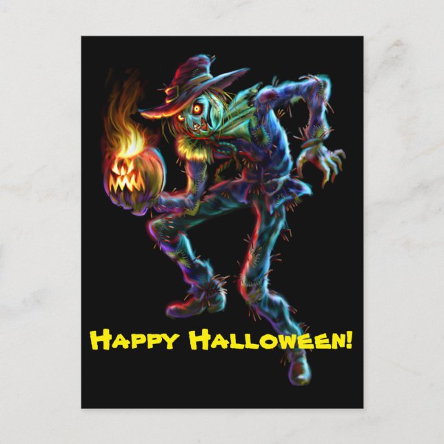 ScaryCrow Scarecrow Postcard (Front)