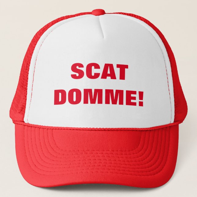 SCAT DOMME! TRUCKER HAT (Front)