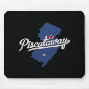 Scataway New Jersey Nj Map Mouse Mat