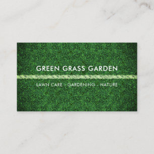 Scatter Gardening Lawn Grass Football Landscape Business Card
