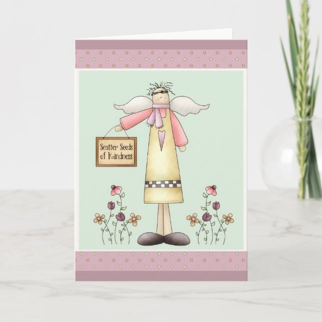 Scatter Seeds Friendship Soft Prim Greeting Card (Front)