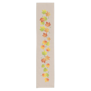 Scattered Autumn Leaves Table Runner