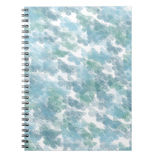 Scattered Blue Butterflies Notebook (Front)
