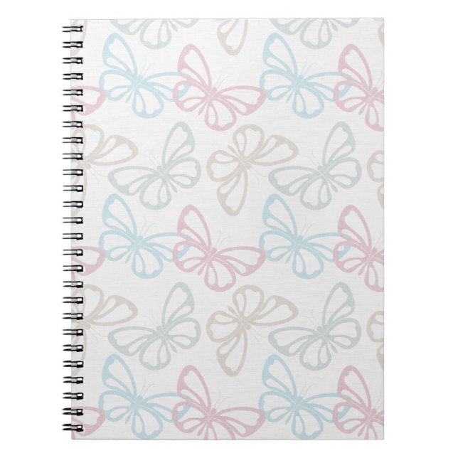 Scattered Butterflies (Medium Scale) Notebook (Front)