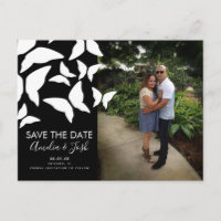 Scattered Butterflies Save the Date Photo Postcard