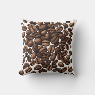 Scattered Coffee Beans Cushion