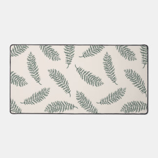 scattered fern pattern desk mat