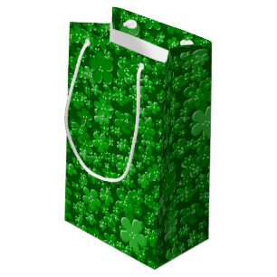 Scattered Flowers, Green-GIFT BAG S