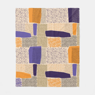 Scattered Geometric Line Shapes. Abstract Backgrou Fleece Blanket