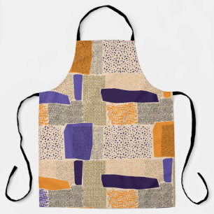 Scattered Geometric Lines: Abstract Art Apron