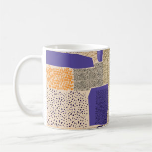 Scattered Geometric Lines: Abstract Art Coffee Mug