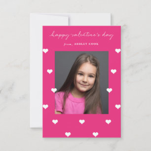 Scattered hearts Classroom Valentine Invitation