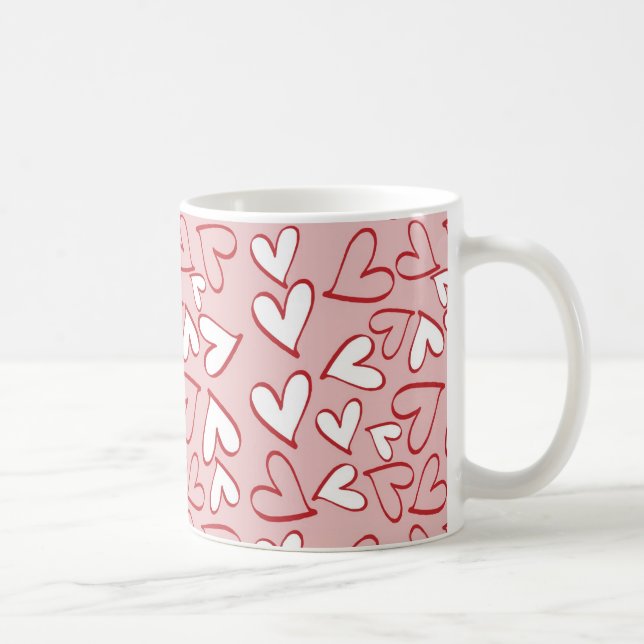 Scattered Hearts Coffee Mug (Right)