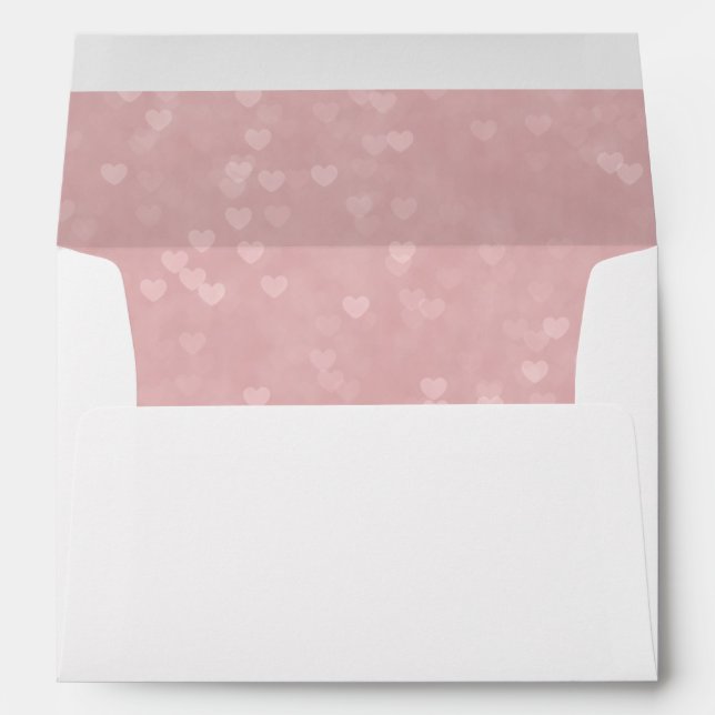 Scattered Hearts Pattern Envelopes (Back (Bottom))