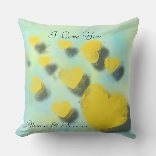 Scattered Hearts Pillow (Front)