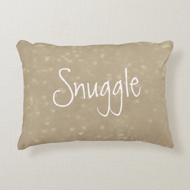 Scattered Hearts Snuggle Decorative Cushion (Front)